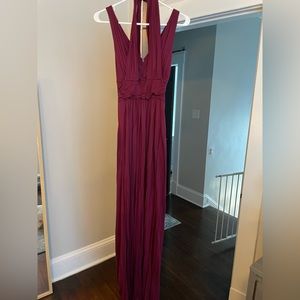French Connection Maxi Dress in Plum Color, Size 0